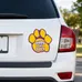 Paw Print Car Sign Magnet