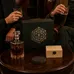 Whiskey Gift Set – Rocks Glasses, Slate Coasters & Wood Box