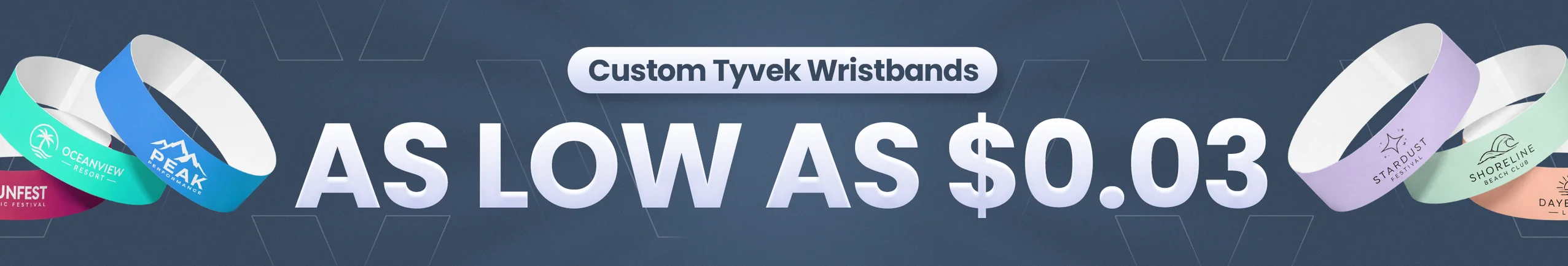 Custom Tyvek Wristbands