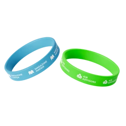 Custom Silicone <br> Wristbands