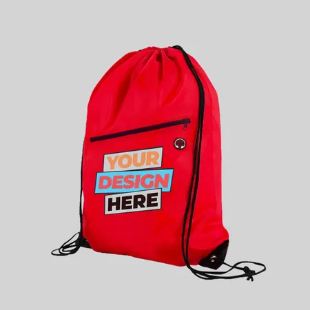 Zipper Drawstring Bags