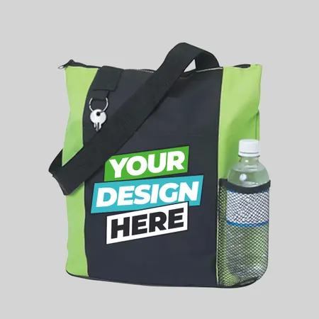 Zippered Polyester Tote Bags