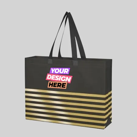 Horizontal Stripe Tote Bags