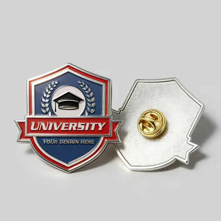 Soft Enamel School Badge Pins