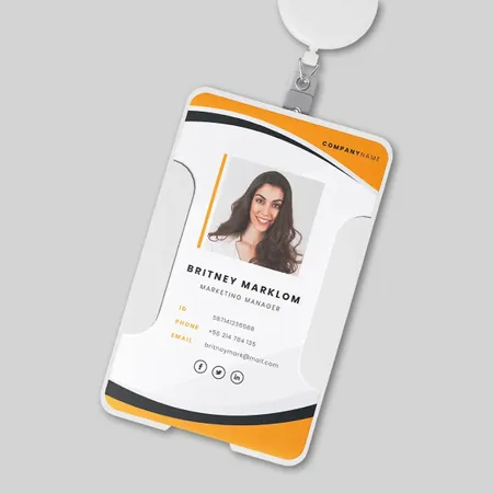 Custom Employee ID Name Badges