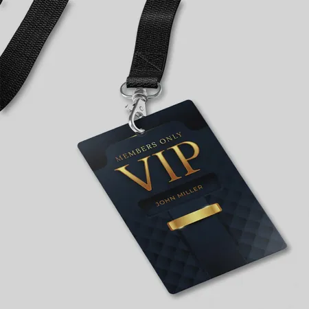 Custom VIP ID Name Badges