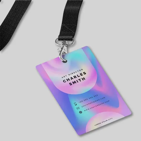Custom Holographic ID Name Badges