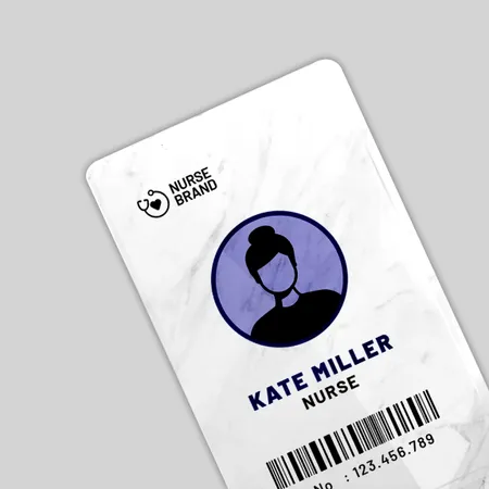 Custom Frosted ID Name Badges