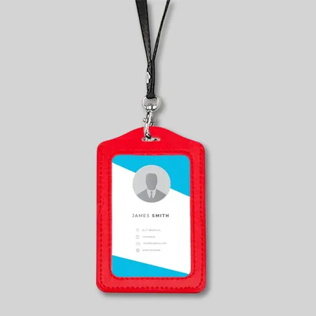 Blank PU Badge Holders