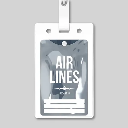 Blank Luggage Tag Holders