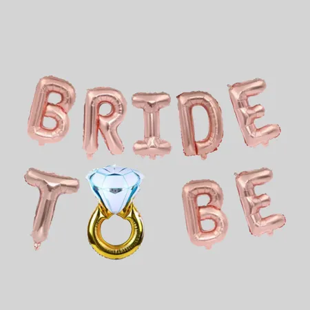 "Bride to Be" Letter Balloon