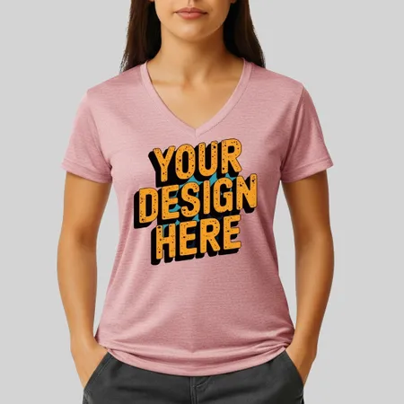 Port & Company ® Women Fan Favorite ™ Blend V-Neck T-Shirt