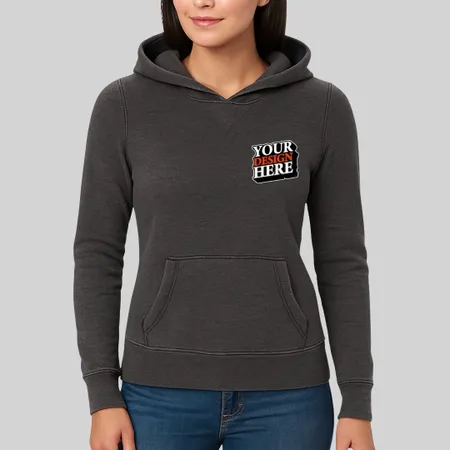 J America Ladies' Zen Pullover Fleece Hooded Sweatshirt