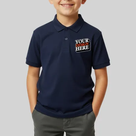 Youth Saratoga Performance Mini Mesh Polo