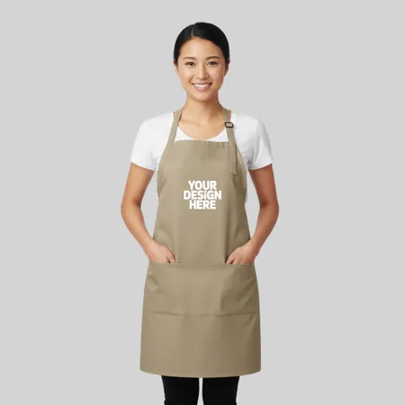 Port Authority® Easy Care Extra Long Bib Apron with Stain Release