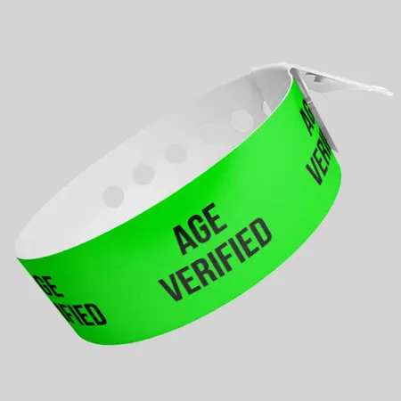 Age Verified Vinyl Wristbands