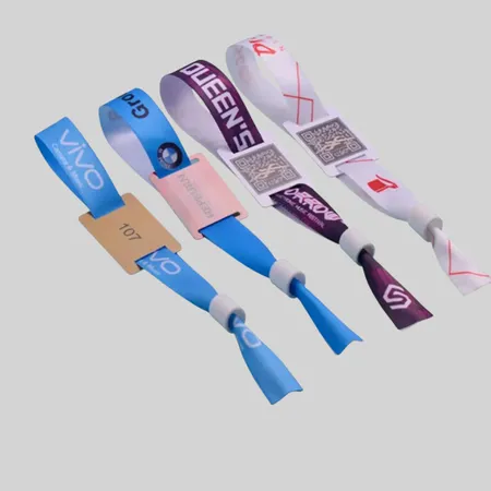 Custom Tag Satin Wristbands