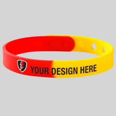 Custom Printed Silicone Adjustable Wristbands