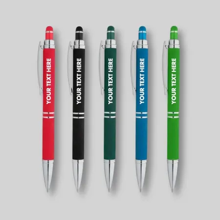 Hex Grip Soft Touch Stylus Pens