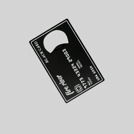 Black Credit Card-Shaped Bottle Opener