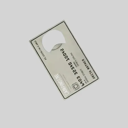 Platinum Credit Card-Shaped Bottle Opener