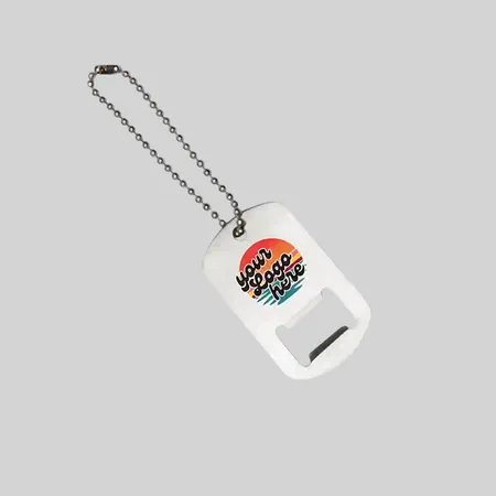 Dog Tag-Shaped Bottle Opener