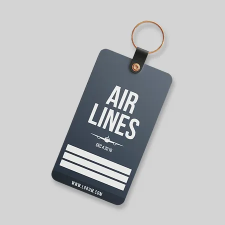 Luggage Tag Keychains