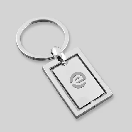 Spinning Square Metal Keychains