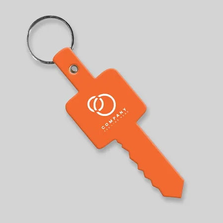 Key Shape Flexible Keychains