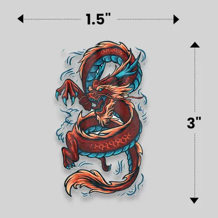 1.5"x3" Temporary Tattoos