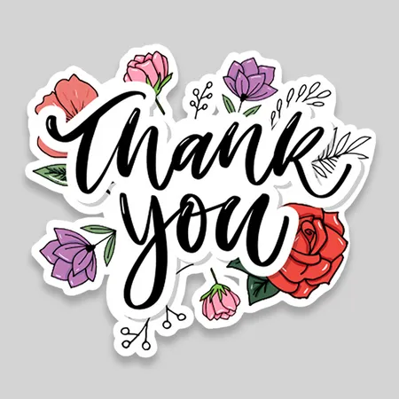 Custom Thank You Stickers