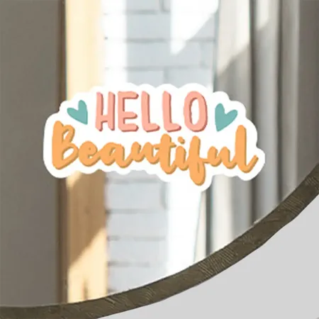 Custom Mirror Stickers