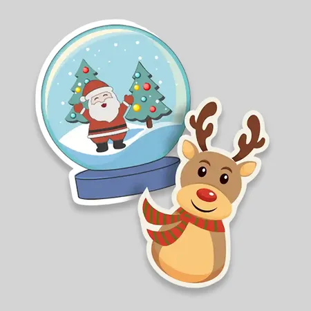 Custom Christmas Stickers