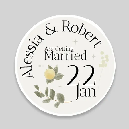 Custom Wedding Stickers