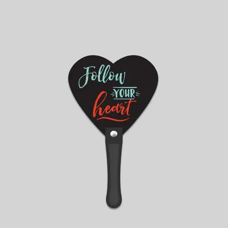 Heart Shape Hand Fan