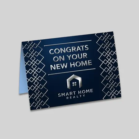 Custom 16PT C2S Raised Foil Greeting Cards