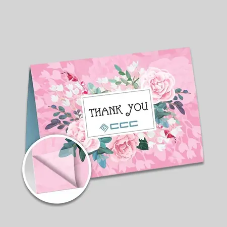 Custom 16PT C2S Silk Greeting Cards