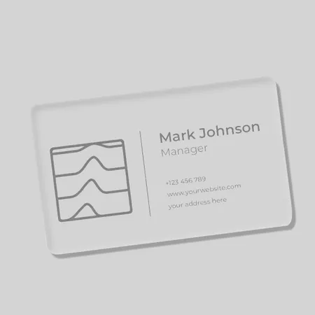 Custom Transparent ID Name Badges