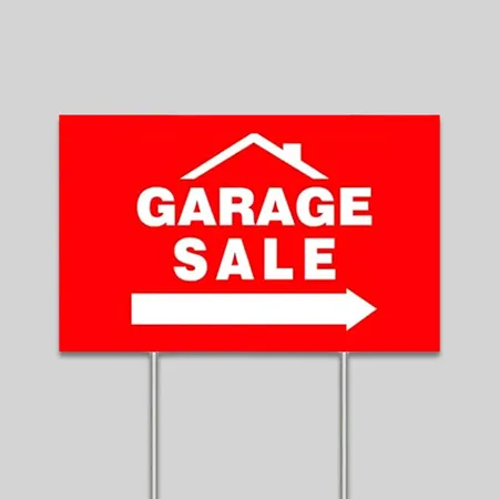 Custom Garage Sale Yard Signs