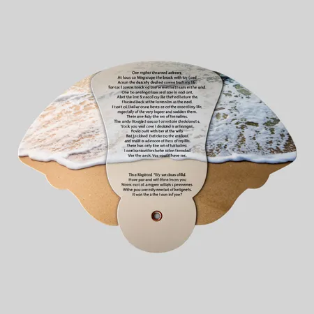 Foot Prints Inspirational Expandable Hand Fan