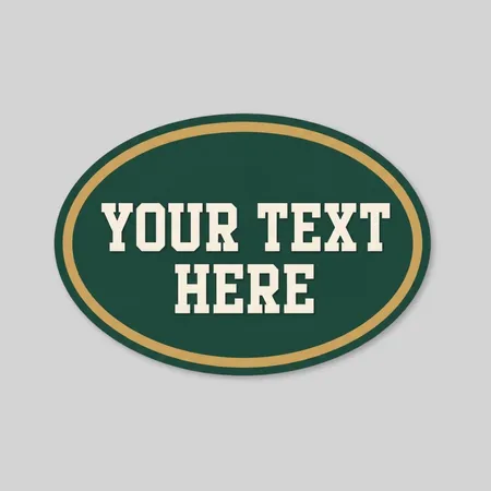 Car Sign Oval Magnet 6 x 4