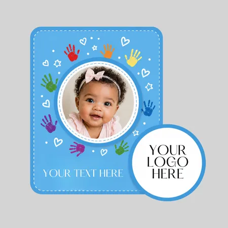 Circle Punch Out Picture Frame Magnet