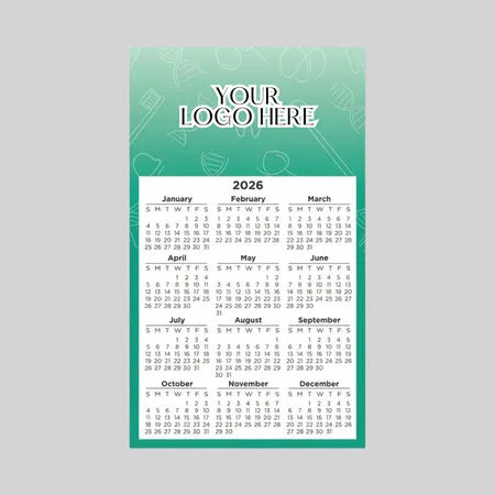 Calendar Sq Crnr Magnet 2-29/32 x 4-15/16