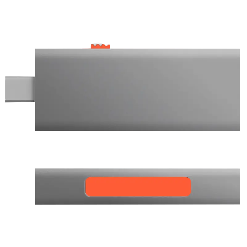 Gunmetal Gray &amp; Orange
