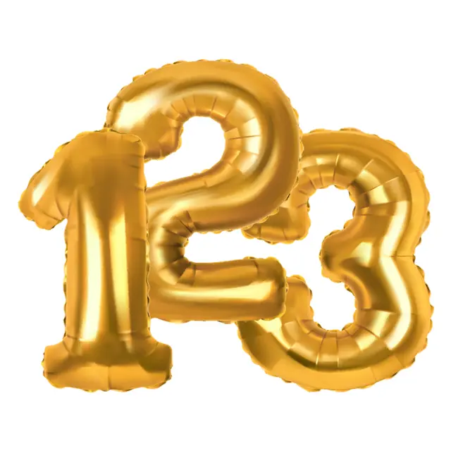 40" Number Balloon view 3