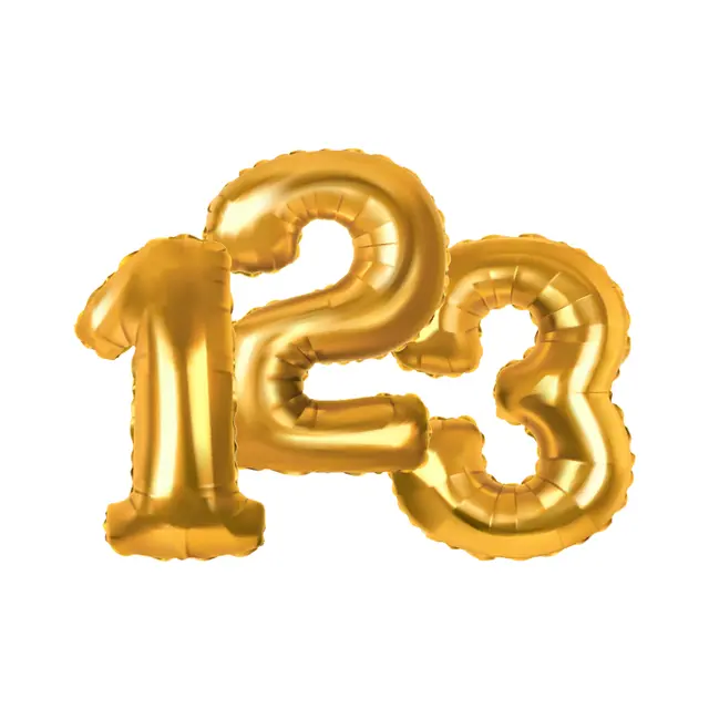 16" Number Balloon view 3