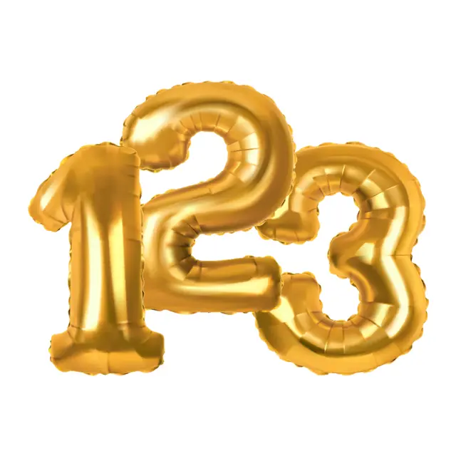 32" Number Balloon view 3