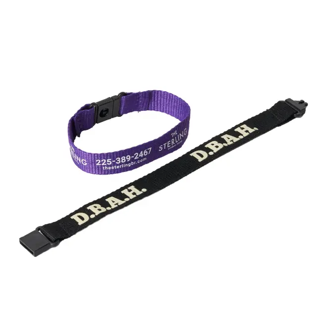 Custom Polyester Wristband With Safety Breakaways view 8