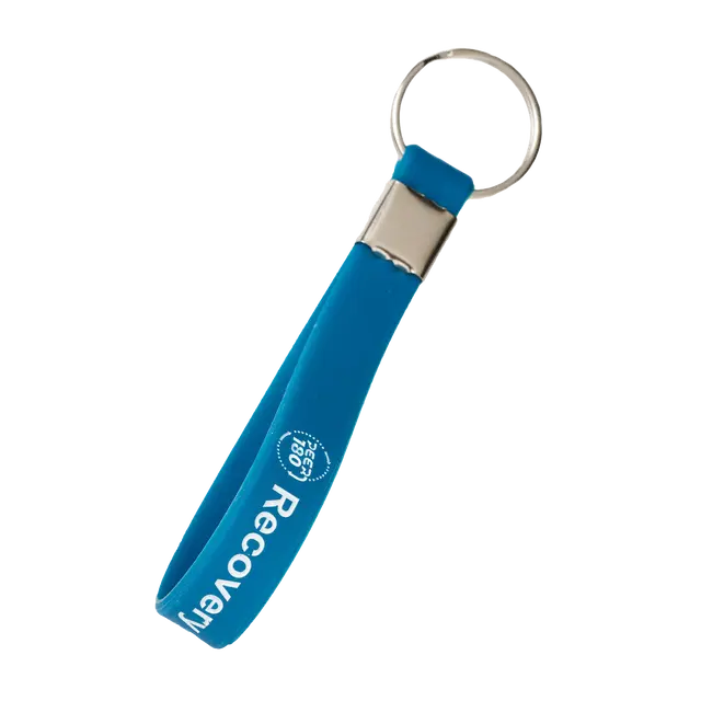 Custom Colorfilled Silicone Keychains view 2
