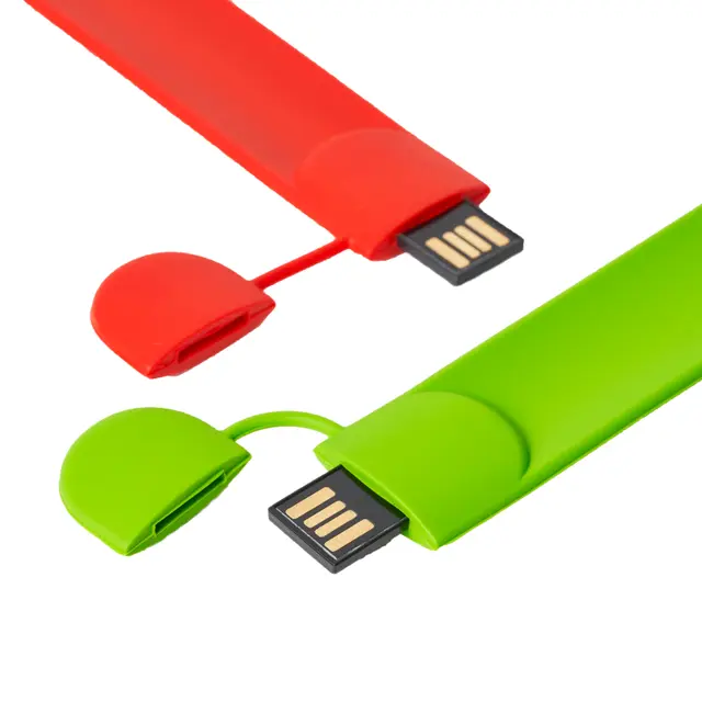 Custom USB Slap Wristbands view 3
